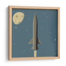 Cohete cerca de la luna - Vision Grasp Art | Cuadro decorativo de Canvas Lab