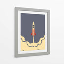 Cohete sobre el cielo - Vision Grasp Art | Cuadro decorativo de Canvas Lab