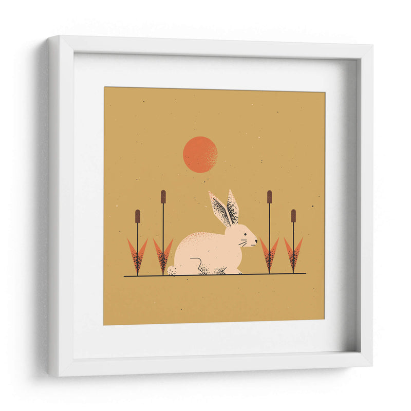 Conejo blanco - Vision Grasp Art | Cuadro decorativo de Canvas Lab