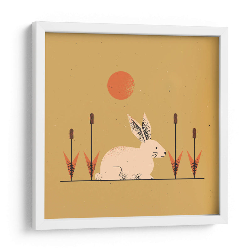 Conejo blanco - Vision Grasp Art | Cuadro decorativo de Canvas Lab