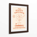 Happy Thoughts Orange - Oju Design | Cuadro decorativo de Canvas Lab