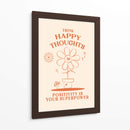 Happy Thoughts Orange - Oju Design | Cuadro decorativo de Canvas Lab