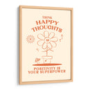 Happy Thoughts Orange - Oju Design | Cuadro decorativo de Canvas Lab