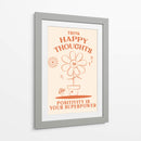 Happy Thoughts Orange - Oju Design | Cuadro decorativo de Canvas Lab