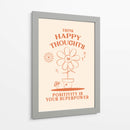Happy Thoughts Orange - Oju Design | Cuadro decorativo de Canvas Lab