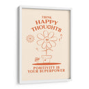 Happy Thoughts Orange - Oju Design | Cuadro decorativo de Canvas Lab