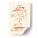 Happy Thoughts Orange - Oju Design | Cuadro decorativo de Canvas Lab