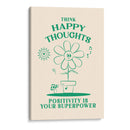 Happy Thoughts Green - Oju Design | Cuadro decorativo de Canvas Lab