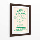 Happy Thoughts Green - Oju Design | Cuadro decorativo de Canvas Lab