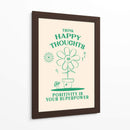 Happy Thoughts Green - Oju Design | Cuadro decorativo de Canvas Lab
