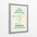 Happy Thoughts Green - Oju Design | Cuadro decorativo de Canvas Lab