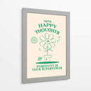 Happy Thoughts Green - Oju Design | Cuadro decorativo de Canvas Lab