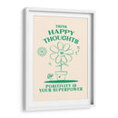 Happy Thoughts Green - Oju Design | Cuadro decorativo de Canvas Lab