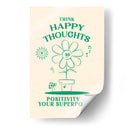 Happy Thoughts Green - Oju Design | Cuadro decorativo de Canvas Lab