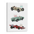 Autos de carreras sntiguos - Goed Blauw | Cuadro decorativo de Canvas Lab