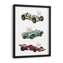 Autos de carreras sntiguos - Goed Blauw | Cuadro decorativo de Canvas Lab