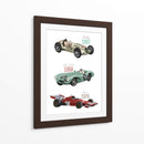Autos de carreras sntiguos - Goed Blauw | Cuadro decorativo de Canvas Lab