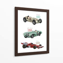 Autos de carreras sntiguos - Goed Blauw | Cuadro decorativo de Canvas Lab