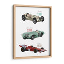 Autos de carreras sntiguos - Goed Blauw | Cuadro decorativo de Canvas Lab