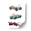Autos de carreras sntiguos - Goed Blauw | Cuadro decorativo de Canvas Lab