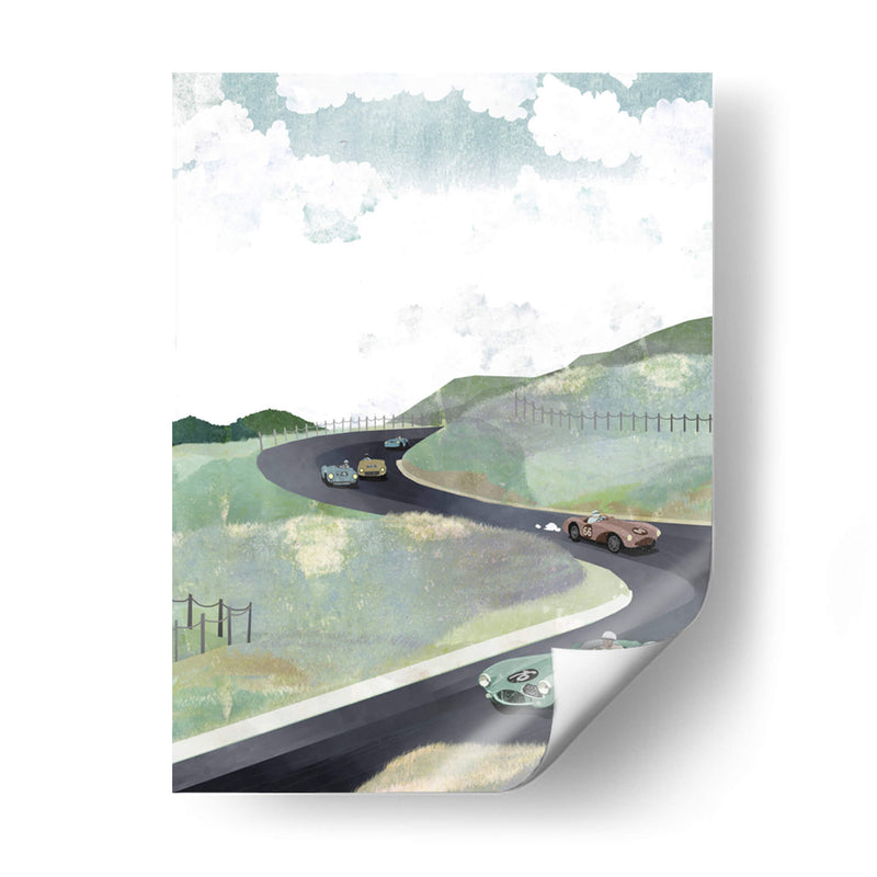 Circuito de Zandvoort - Goed Blauw | Cuadro decorativo de Canvas Lab