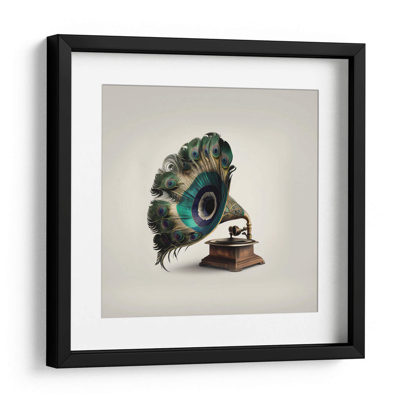 Gramófono de Pavo Real - Artem Pozdniakov | Cuadro decorativo de Canvas Lab