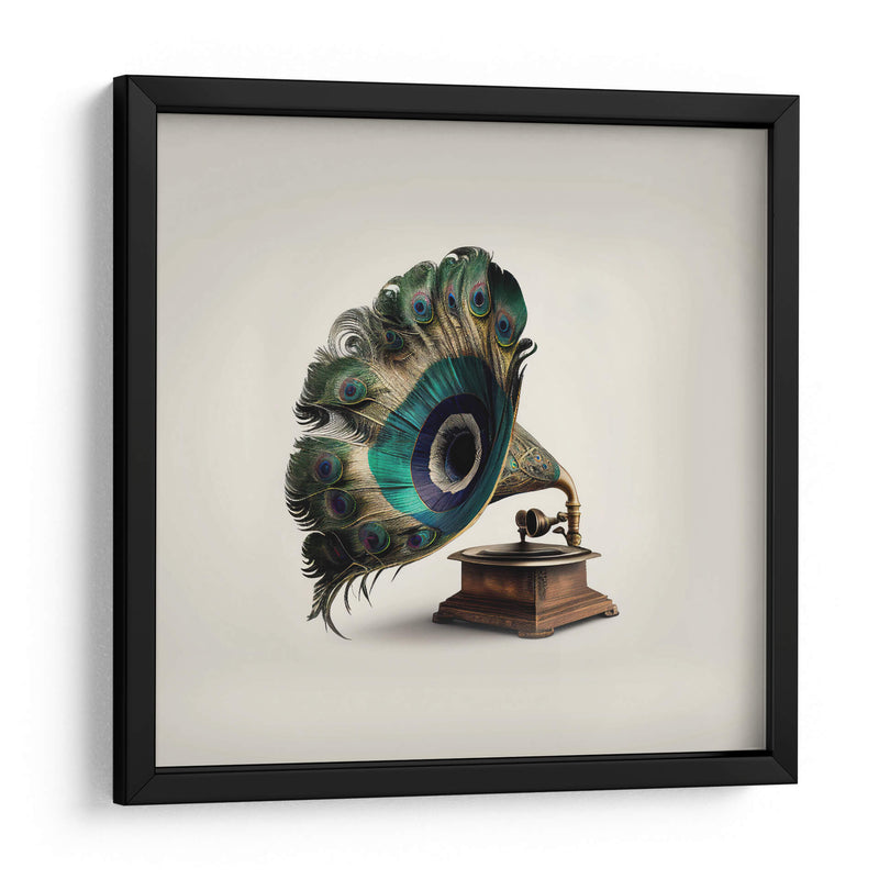 Gramófono de Pavo Real - Artem Pozdniakov | Cuadro decorativo de Canvas Lab