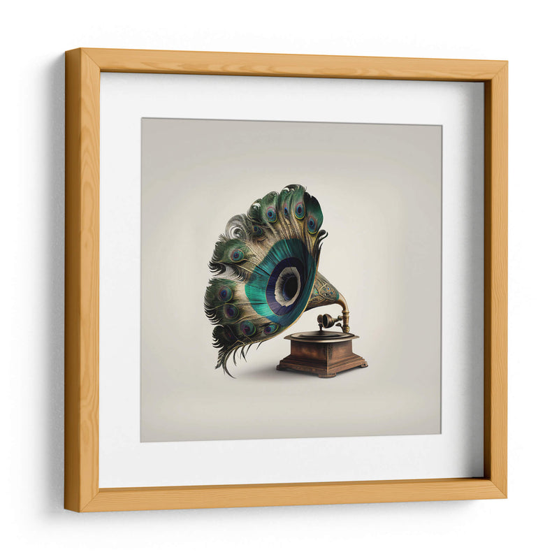 Gramófono de Pavo Real - Artem Pozdniakov | Cuadro decorativo de Canvas Lab