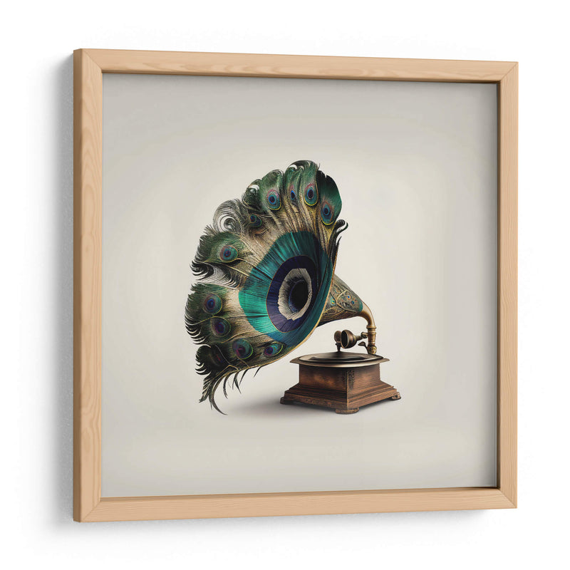 Gramófono de Pavo Real - Artem Pozdniakov | Cuadro decorativo de Canvas Lab