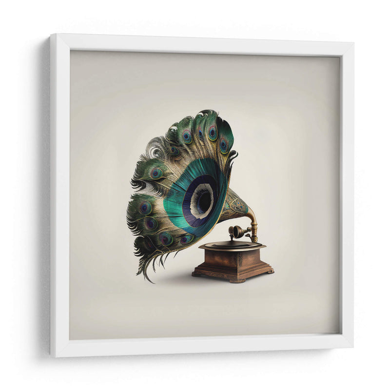 Gramófono de Pavo Real - Artem Pozdniakov | Cuadro decorativo de Canvas Lab