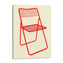 Silla Ted net roja - Rosi Feist | Cuadro decorativo de Canvas Lab