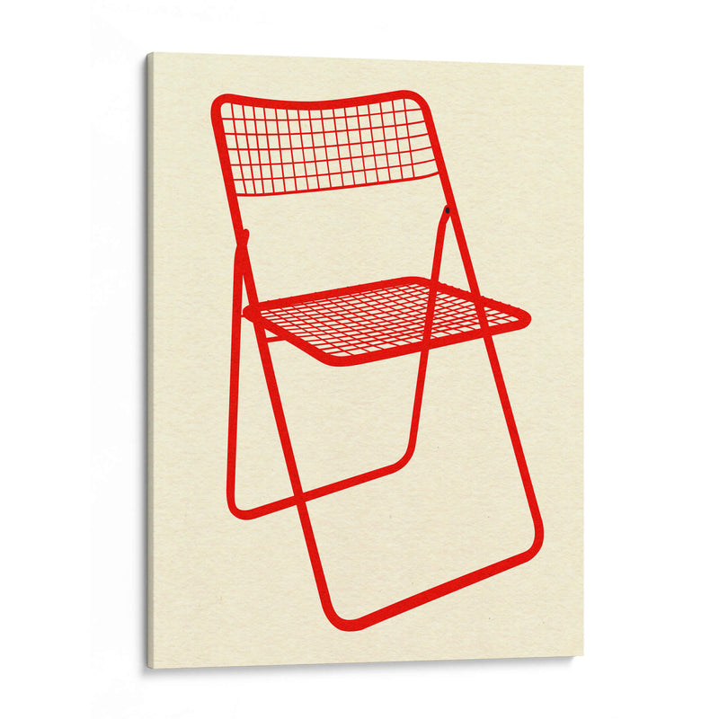 Silla Ted net roja - Rosi Feist | Cuadro decorativo de Canvas Lab