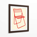 Silla Ted net roja - Rosi Feist | Cuadro decorativo de Canvas Lab