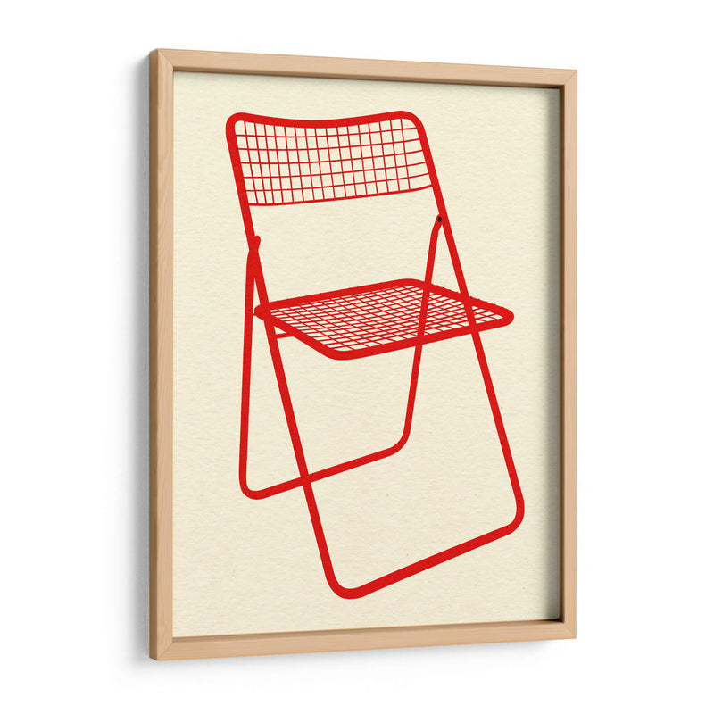 Silla Ted net roja - Rosi Feist | Cuadro decorativo de Canvas Lab