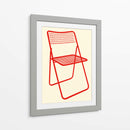 Silla Ted net roja - Rosi Feist | Cuadro decorativo de Canvas Lab