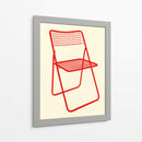 Silla Ted net roja - Rosi Feist | Cuadro decorativo de Canvas Lab
