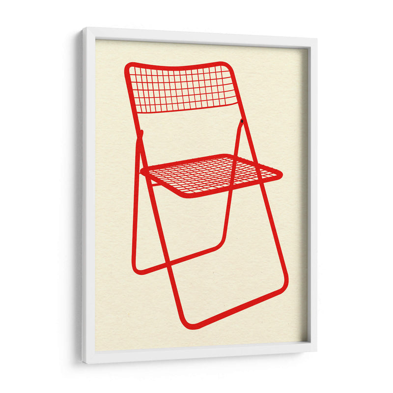 Silla Ted net roja - Rosi Feist | Cuadro decorativo de Canvas Lab
