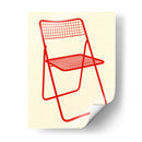 Silla Ted net roja - Rosi Feist | Cuadro decorativo de Canvas Lab