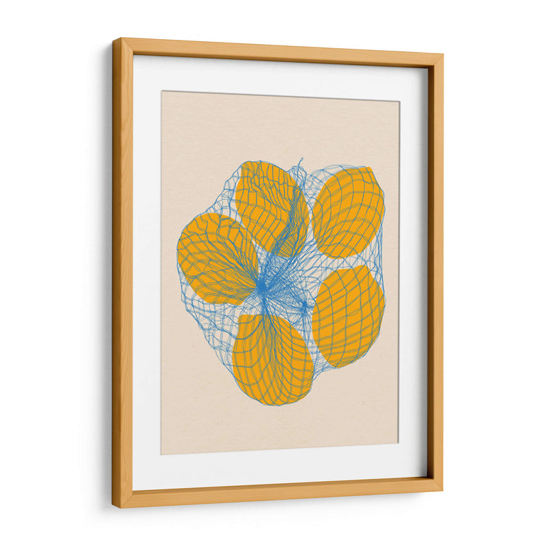 Cinco limones en una bolsa de red - Rosi Feist | Cuadro decorativo de Canvas Lab