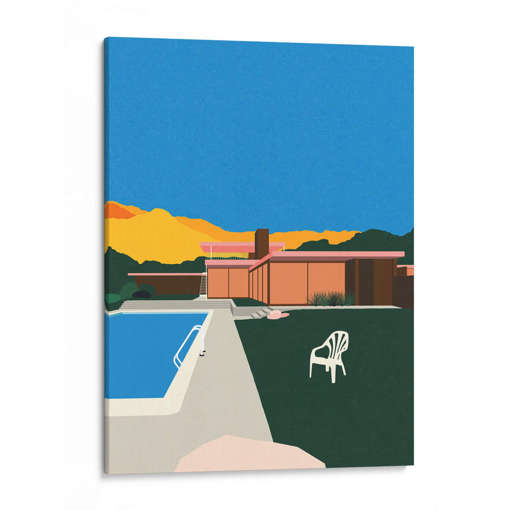 Casa del desierto Kaufmann junto a la piscina - Rosi Feist | Cuadro decorativo de Canvas Lab