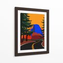 Carretera Clacier con Half Dome - Rosi Feist | Cuadro decorativo de Canvas Lab