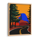 Carretera Clacier con Half Dome - Rosi Feist | Cuadro decorativo de Canvas Lab
