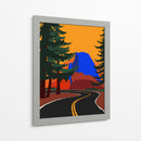 Carretera Clacier con Half Dome - Rosi Feist | Cuadro decorativo de Canvas Lab