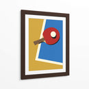 Equipo rojo de tenis de mesa - Rosi Feist | Cuadro decorativo de Canvas Lab