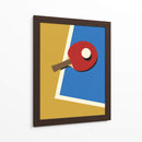 Equipo rojo de tenis de mesa - Rosi Feist | Cuadro decorativo de Canvas Lab