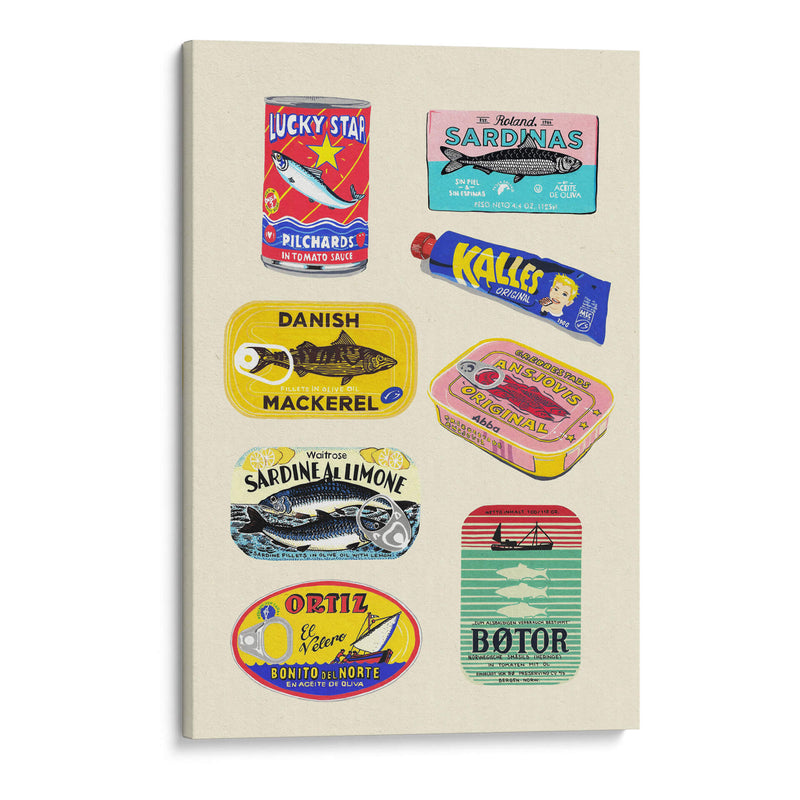 Pescado enlatado - Studio Mandariini | Cuadro decorativo de Canvas Lab
