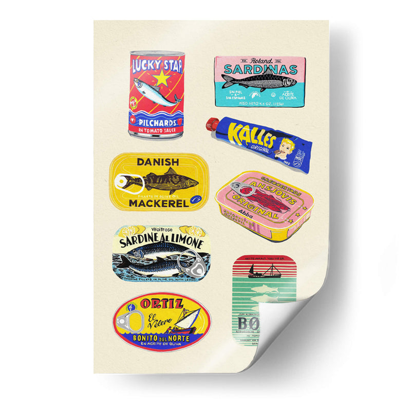 Pescado enlatado - Studio Mandariini | Cuadro decorativo de Canvas Lab
