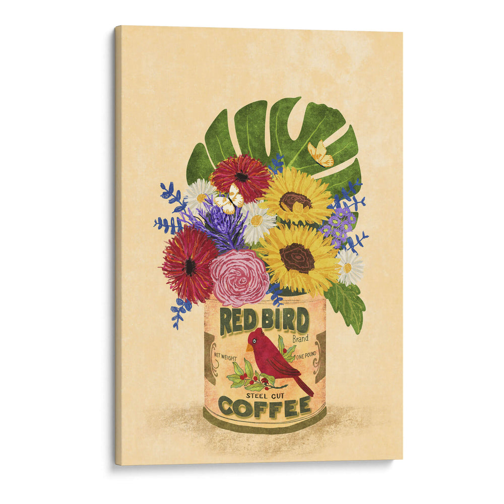 Flores en una lata de café Vintage - Raissa Oltmanns | Cuadro decorativo de Canvas Lab