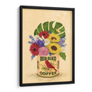 Flores en una lata de café Vintage - Raissa Oltmanns | Cuadro decorativo de Canvas Lab
