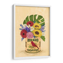 Flores en una lata de café Vintage - Raissa Oltmanns | Cuadro decorativo de Canvas Lab